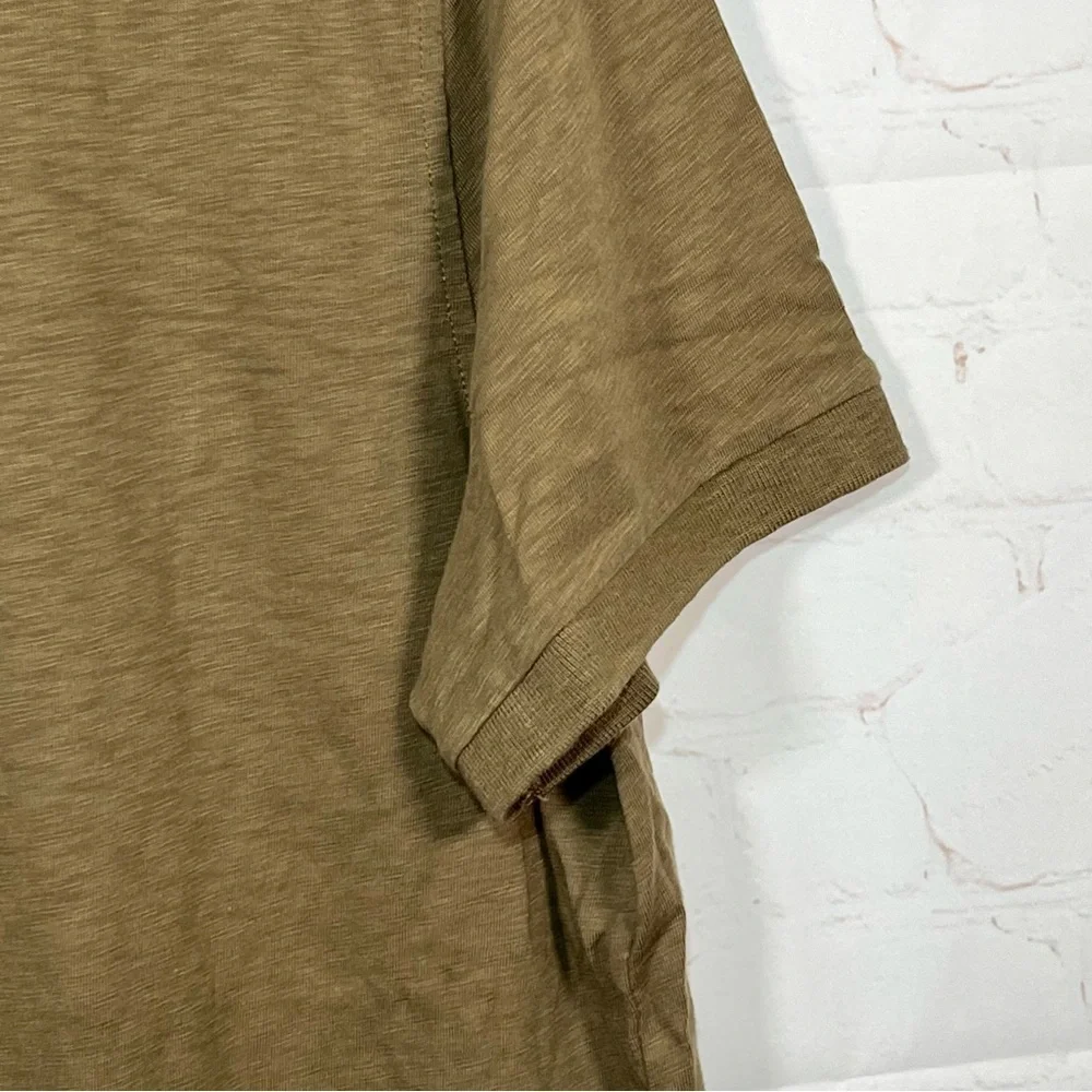 J Crew Polo Shirt Mens Size XL OD Green Short Sleeve Casual Cotton